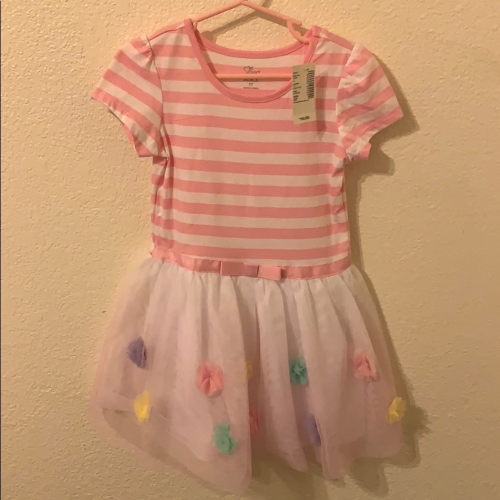 Children’s place pink striped dress